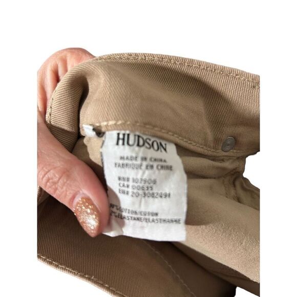 Hudson Khaki Straight Leg Tan Pants Size 31 Classic Staple Capsule versatile - Picture 9 of 10